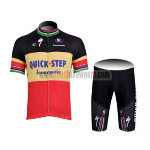 2011 Team QUICK STEP Cycle Kit Red Yellow