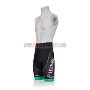 2011 Team TREK Cycle Bib Shorts Black White Green