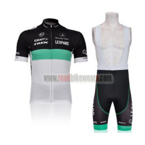 2011 Team TREK Cycling Bib Kit Black White Green