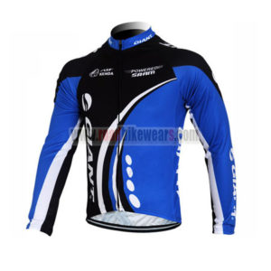 2012 GIANT Pro Cycle Long Sleeve Jersey Black Blue