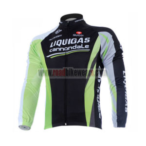 2012 LIQUIGAS cannondale Pro Cycle Long Sleeve Jersey Green Black