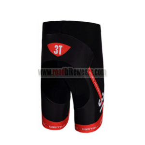 2012 Team 3T Castelli Bicycle Shorts Bottoms Black Red