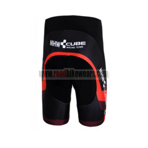 2012 Team CUBE Bicycle Shorts Bottoms Black Red