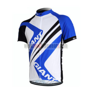 2012 Team GIANT Biking Maillot Jersey Shirt Blue White