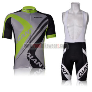 2012 Team GIANT Cycling Bib Kit Grey Green