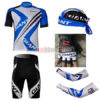2012 Team GIANT Cycling Set Jersey and Shorts+Bandana+Gloves+Arm Sleeves Blue White
