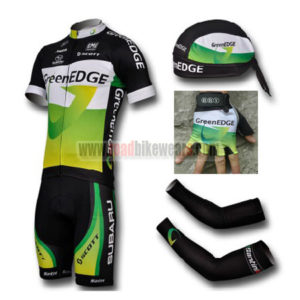2012 Team GreenEDGE Cycling Set Jersey and Shorts+Bandana+Gloves+Arm Sleeves