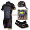 2012 Team LIVESTRONG Cycling Set Jersey and Shorts+Bandana+Gloves+Arm Sleeves Black