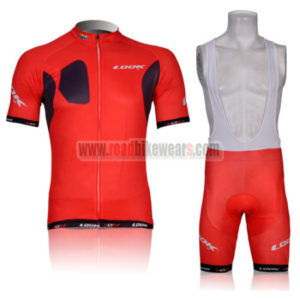 2012 Team LOOK Cycling Bib Kit Red