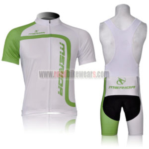 2012 Team MERIDA Cycling Bib Kit White Green
