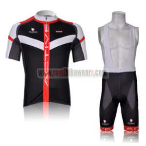 2012 Team Nalini Cycling Bib Kit Black Red