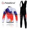 2012 Team Nalini Cycling Long Bib Kit Blue Red White