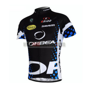 2012 Team ORBEA Biking Maillot Jersey Shirt Black Blue