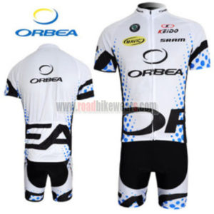 2012 Team ORBEA Cycling Kit White Blue