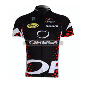2012 Team ORBEA Cycling Maillot Jersey Shirt Black Red