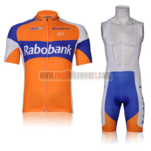 2012 Team Rabobank Cycling Bib Kit Orange