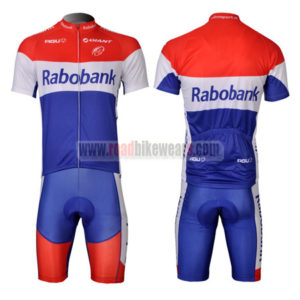 2012 Team Rabobank Cycling Kit Red Blue