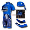 2012 Team SAXO BANK Cycling Set Jersey and Shorts+Bandana+Gloves+Arm Sleeves Blue