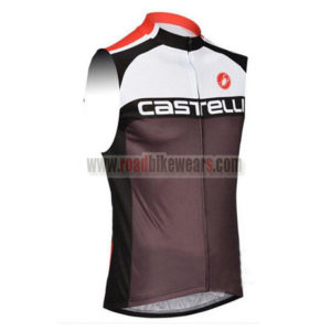 2013 Team Castelli Cycling Sleeveless Jersey Vest Black