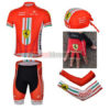 2013 Team FERARI Cycling Set Jersey and Shorts+Bandana+Gloves+Arm Sleeves Red