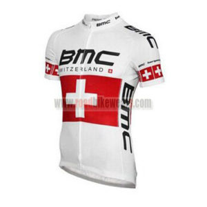 2014 Team BMC Cycling Jersey White Red