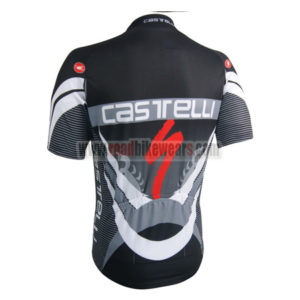 2014 Team Castelli Bicycle Jersey Black Grey