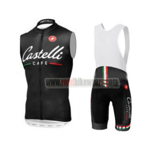 2014 Team Castelli Cafe Bicycle Sleeveless Vest Bib Kit