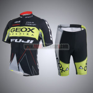 2014 Team GEOX FUJI Cycling Kit Black Yellow