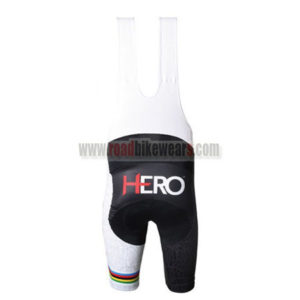 2015 Santini HERO UCI Champion Riding Bib Shorts White Rainbow