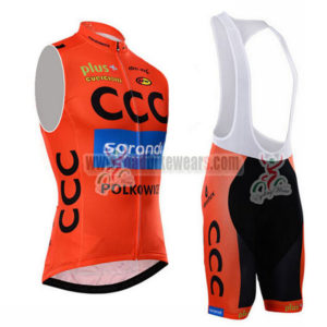 2015 Team CCC Cycling Sleeveless Bib Kit