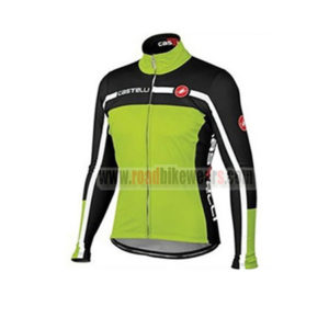 2015 Team Castelli Cycling Long Jersey Green Black