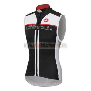 2015 Team Castelli Riding Sleeveless Vest Black White