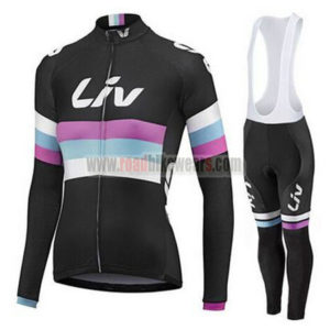 2015 Team Liv Women's Cycle Long Bib Kit Black