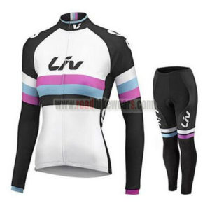 2015 Team Liv Women's Cycling Long Kit White