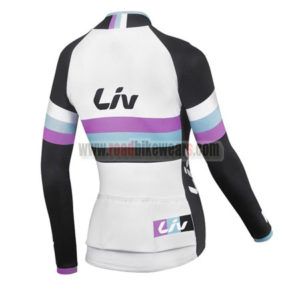 2015 Team Liv Women's Riding Long Sleeves Jersey White
