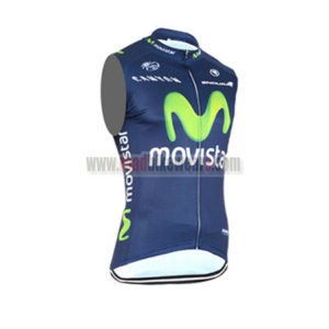 2015 Team Movistar Cycling Sleeveless Vest Tank Top Jersey