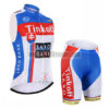 2015 Team Tinkoff SAXO BANK Cycling Sleeveless Kit White Blue Red