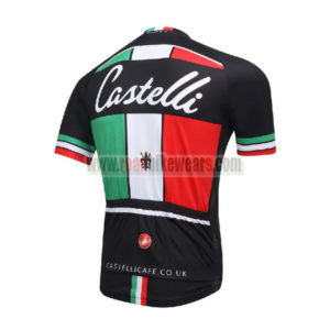2016 Team Castelli CAFE Bicycle Jersey Black Green Red