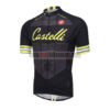 2016 Team Castelli CAFE Cycling Jersey Black Yellow