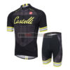 2016 Team Castelli CAFE Cycling Kit Black Yellow