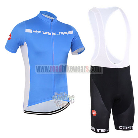2016 Team Castelli Cycling Bib Kit Blue 1