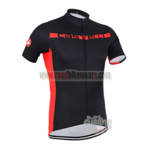 2016 Team Castelli Cycling Jersey Black Red