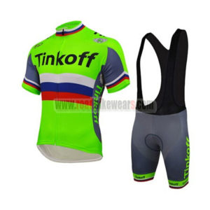 2016 Team Tinkoff Riding Bib Kit Fluo Green