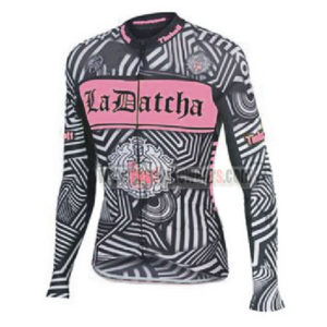 2016 Team Tinkoff SAXO BANK Womens Bicycle Long Jersey Black Pink