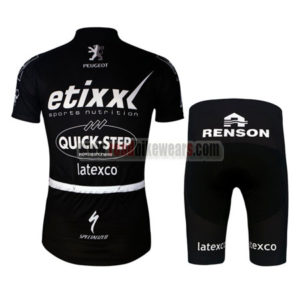 2016 Team etixxl QUICK STEP Cycling Kit Black