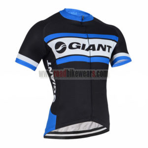 2016 Team GIANT Cycle Jersey Maillot Shirt Black White Blue