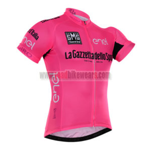 2016 Team LaGazzettadello Sport enel Tour de Italia Cycling Jersey Pink