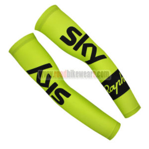 2016 Team SKY Rapha Cycling Arm Warmers Sleeves Green