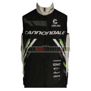 2013 Team Cannondale Cycling Vest Sleeveless Waistcoat Rain-proof Windbreak Black