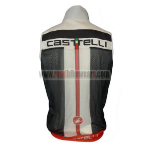2013 Team Castelli Racing Vest Sleeveless Waistcoat Rain-proof Windbreak Black